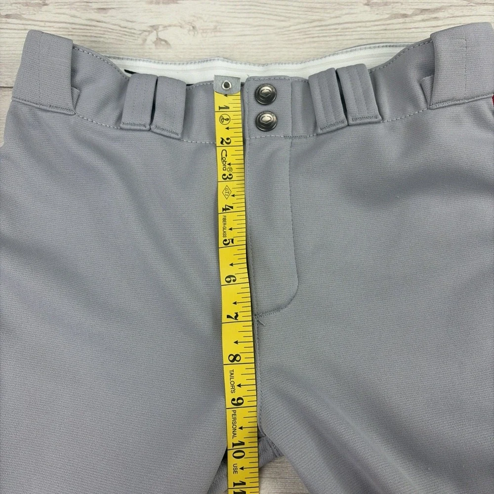 Evoshield Youth Boy's Large Gray Red Piping Baseball Pants Excellent